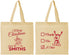 Personalized Christmas Cotton Tote Bags - Naughty Or Nice | 280004