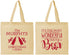 Personalized Christmas Cotton Tote Bags - Wonderful Time For A Beer | 280012