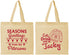 Personalized Christmas Cotton Tote Bags - Eat Drink Be Jacky | 280016