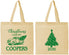 Personalized Christmas Cotton Tote Bags - Naughty Af | 280025