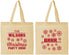 Personalized Christmas Cotton Tote Bags - Snowflakes | 280042