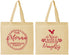 Personalized Christmas Cotton Tote Bags - Touch Of Naughty | 280048