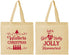 Personalized Christmas Cotton Tote Bags - Let Is Snow | 280050