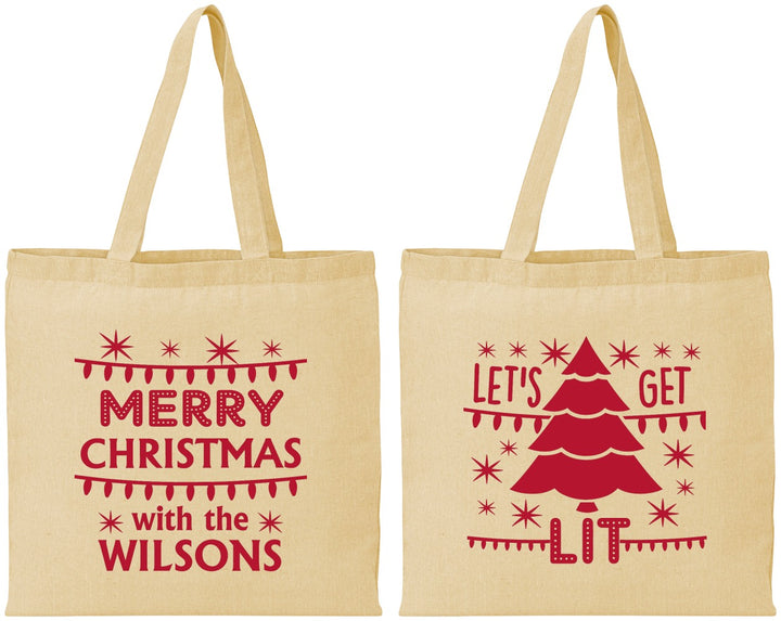 Personalized Christmas Cotton Tote Bags - Nutcracker | 280052