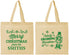 Personalized Christmas Cotton Tote Bags - Snowflakes | 280053