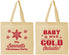 Personalized Christmas Cotton Tote Bags - Joy To The World | 280054