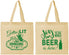 Personalized Christmas Cotton Tote Bags - Wine | 280055