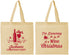 Personalized Christmas Cotton Tote Bags - Bah Hum Bug | 280056