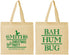 Personalized Christmas Cotton Tote Bags - Bah Hum Bug | 280057