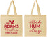 Personalized Christmas Cotton Tote Bags - Bah Hum Bug | 280058