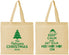 Personalized Christmas Cotton Tote Bags - Ho Ho Ho | 280061