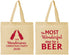 Personalized Christmas Cotton Tote Bags - Wonderful Time For A Beer | 280064