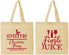 Personalized Christmas Cotton Tote Bags - Jingle Juice | 280066