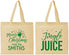 Personalized Christmas Cotton Tote Bags - Jingle Juice | 280067