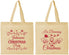Personalized Christmas Cotton Tote Bags - Wine | 280068