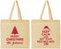 Personalized Christmas Cotton Tote Bags - Ho Ho Ho | 280076