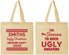 Personalized Christmas Cotton Tote Bags - Ugly Sweater | 280080