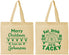 Personalized Christmas Cotton Tote Bags - Eat Drink Tacky | 280081