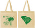 Personalized Christmas Cotton Tote Bags - South Carolina | 280083