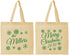Personalized Christmas Cotton Tote Bags - Snowflakes | 280089