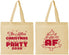 Personalized Christmas Cotton Tote Bags - Lit Af | 280090