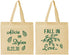 Personalized Wedding Cotton Tote Bags - Fall In Love | 283