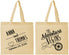 Personalized Wedding Cotton Tote Bags - The Adventure Begins | 284
