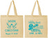 Personalized Wedding Cotton Tote Bags - Sandy Feet Salty Kisses | 291