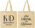 Personalized Rehearsal Dinner Cotton Tote Bags - Eat Drink Rehearse | 30000