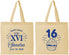 Personalized 16th Birthday Cotton Tote Bags - Cupcake | 300007