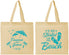 Personalized Wedding Cotton Tote Bags - Started On The Beach | 310