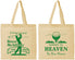 Personalized Memorial Cotton Tote Bags - Fairway To Heavens | 310008
