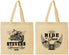 Personalized Memorial Cotton Tote Bags - Ride In Peace | 310015