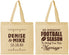 Personalized Wedding Cotton Tote Bags - We Interrupt Football | 314
