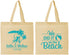 Personalized Wedding Cotton Tote Bags - We Did It On The Beach | 317