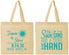 Personalized Wedding Cotton Tote Bags - Sun Sand Drink In My Hand | 319