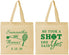Personalized Wedding Cotton Tote Bags - Took A Shot Tennis | 321