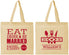 Personalized Wedding Cotton Tote Bags - Eat Drink Be Married | 324