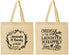 Personalized Wedding Cotton Tote Bags - Love Laughter Happily | 326