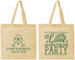 Personalized Wedding Cotton Tote Bags - Love Party | 331
