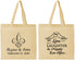 Personalized Wedding Cotton Tote Bags - Love Laughter Happily | 338