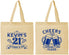 Personalized 21st Birthday Cotton Tote Bags - Cheers To Twenty One Years | 340000