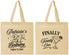 Personalized 21st Birthday Cotton Tote Bags - Finally Twenty One | 340008
