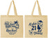 Personalized 21st Birthday Cotton Tote Bags - Aloha Hawaii | 340016