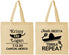 Personalized Wedding Cotton Tote Bags - Fiesta Siesta Tequila Repeat | 344