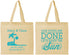 Personalized Wedding Cotton Tote Bags - Vows Are Done Enjoy Sun | 348