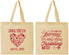 Personalized Wedding Cotton Tote Bags - Journey Traveling With | 354