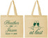 Personalized Wedding Cotton Tote Bags - At Last | 382