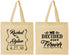 Personalized Wedding Cotton Tote Bags - We Decided On Forever | 386