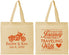 Personalized Wedding Cotton Tote Bags - Journey Traveling With | 388